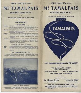Mill Valley & Mt. Tamalpais Scenic Railway Brochure 