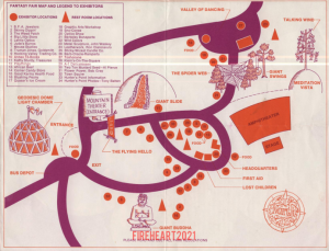 Fantasy Fair Map & Legend • Mt. Tamalpais 1967